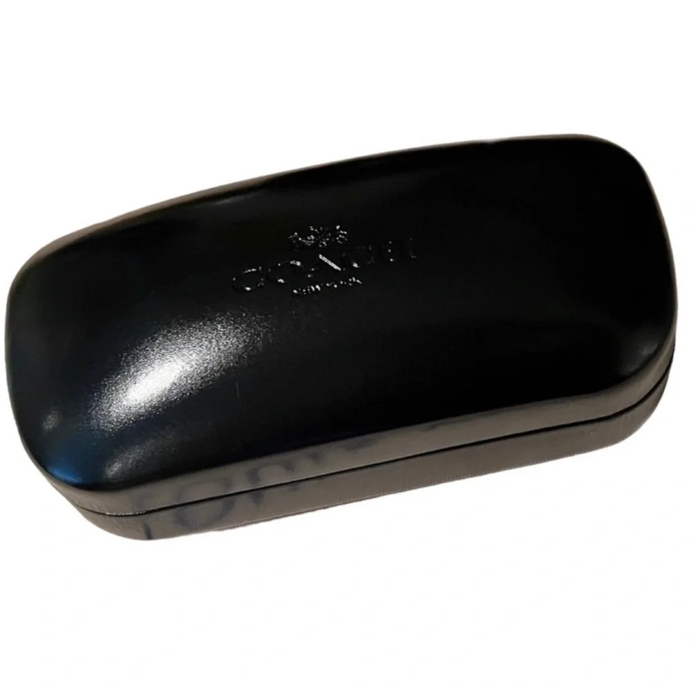 Coach New York Black Hard Shell Clamshell Eyeglass Sunglass Case
